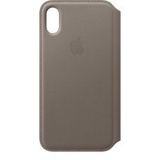 Apple iPhone® X Leather Folio (Taupe)