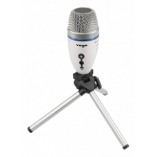 Yoga EM-310U USB Dekstop Microphone, microphone with USB, 50Hz - 18kHz, 5/8 stand, 3,5mm outlet, white