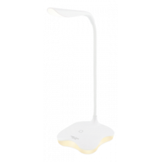 NORDIC HOME CULTURE LGT-003, 2-in-1 LED table lamp, 3 light settings, night lamp, USB-/battery-powered, white